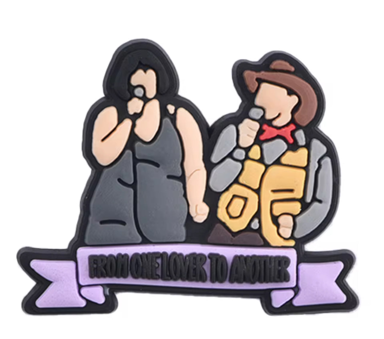 Gavin and Stacey Nessa And Brin ‘One Lover To Another’ Shoe Charm - Snappiez Shoe Charms - Thousands Of Designs For Croc Shoes