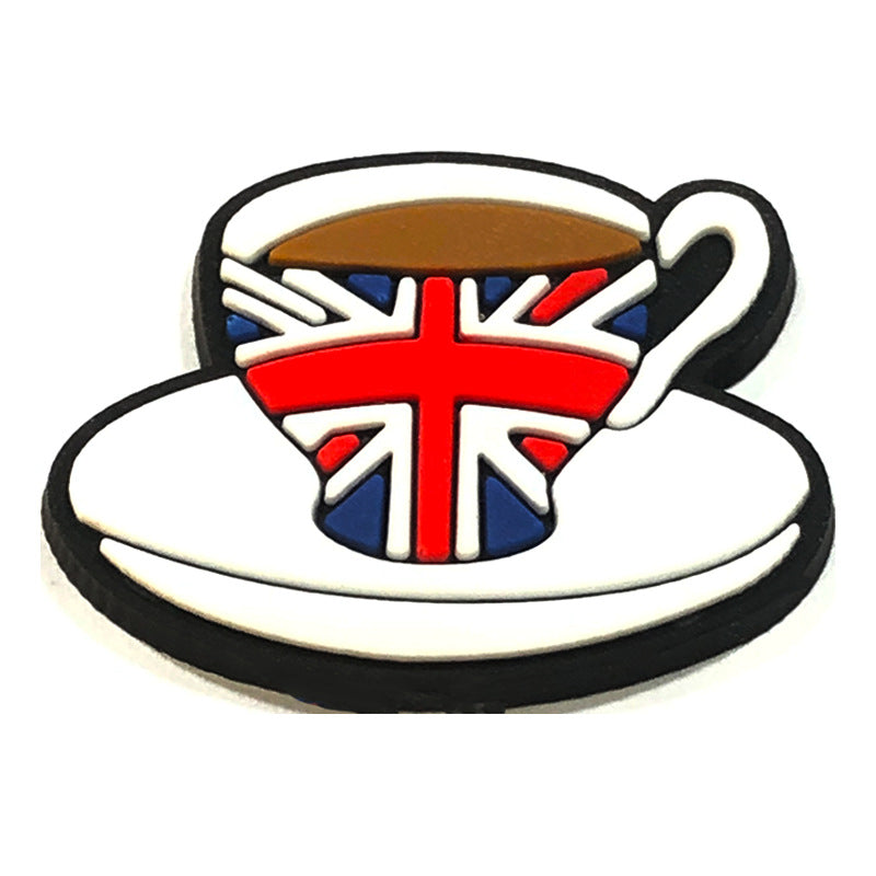 English Cup Of Tea Croc Charm