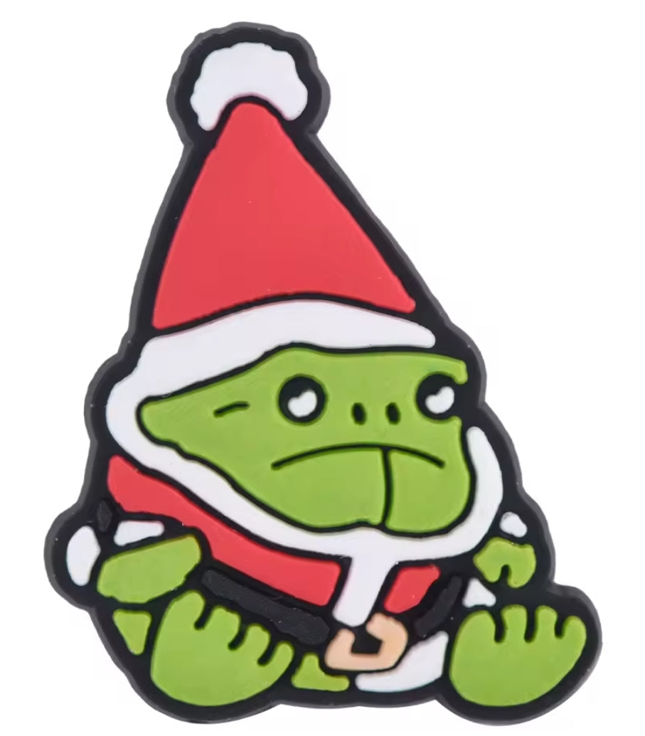 Frog Christmas Tree Croc Charm