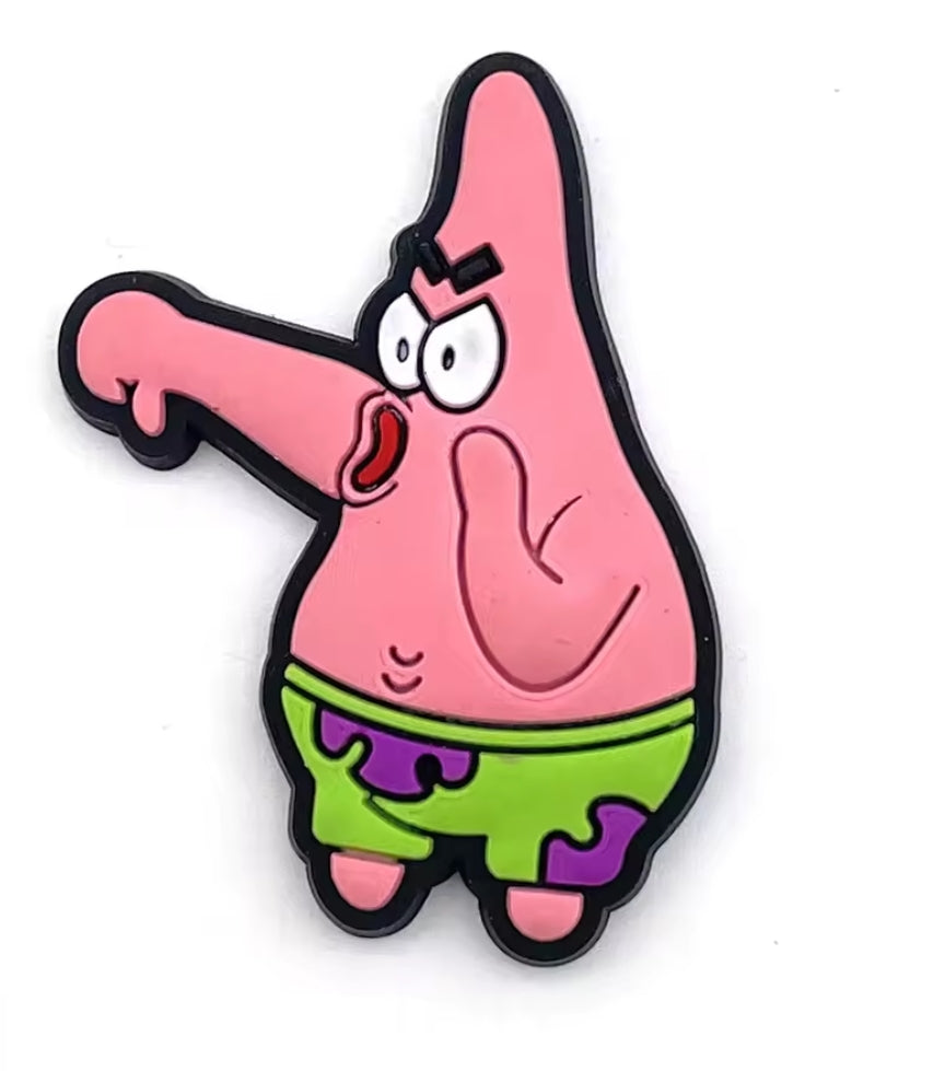 Spongebob Patrick Thumbs Down Croc Charm