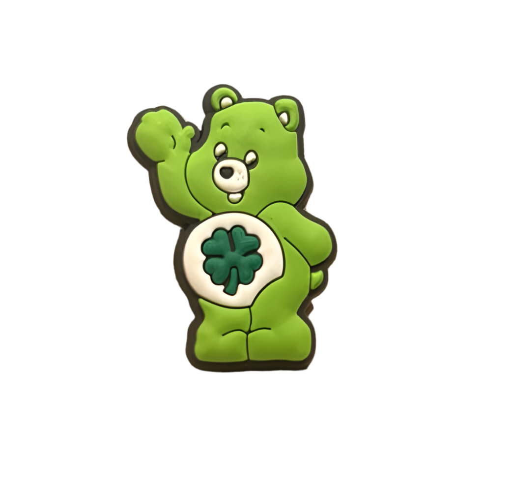 Green Care Bear Shoe Charm - Snappiez Shoe Charms - Thousands Of Designs For Croc Shoes