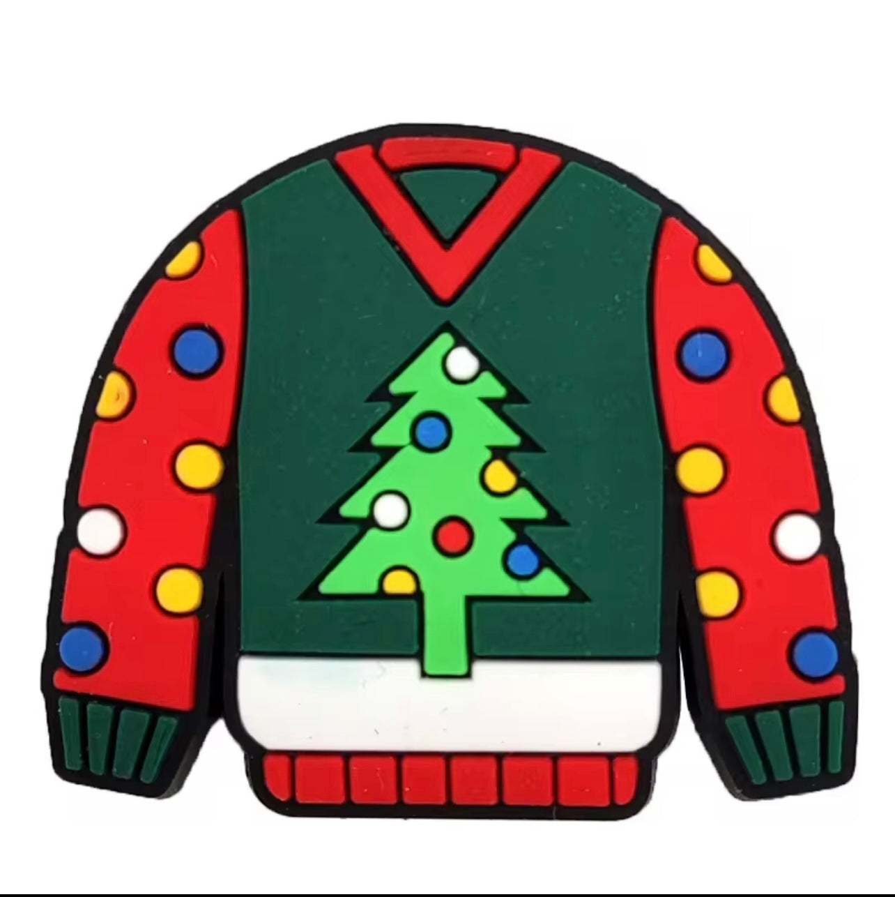 Christmas Tree Jumper Shoe Charm - Snappiez Shoe Charms - Thousands Of Designs For Croc Shoes