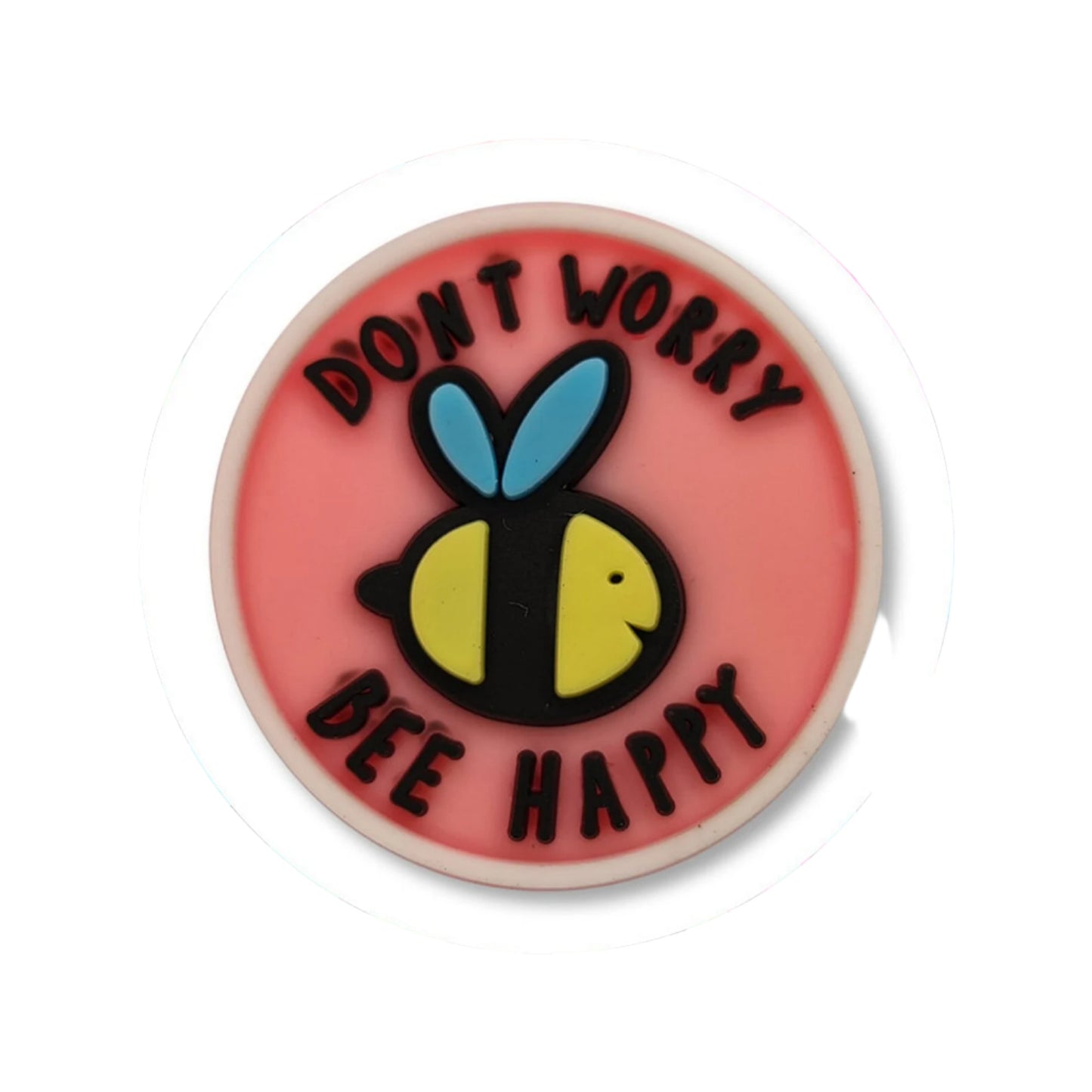 Dont Worry Be Happy Bumble Bee Shoe Charm - Snappiez Shoe Charms - Thousands Of Designs For Croc Shoes