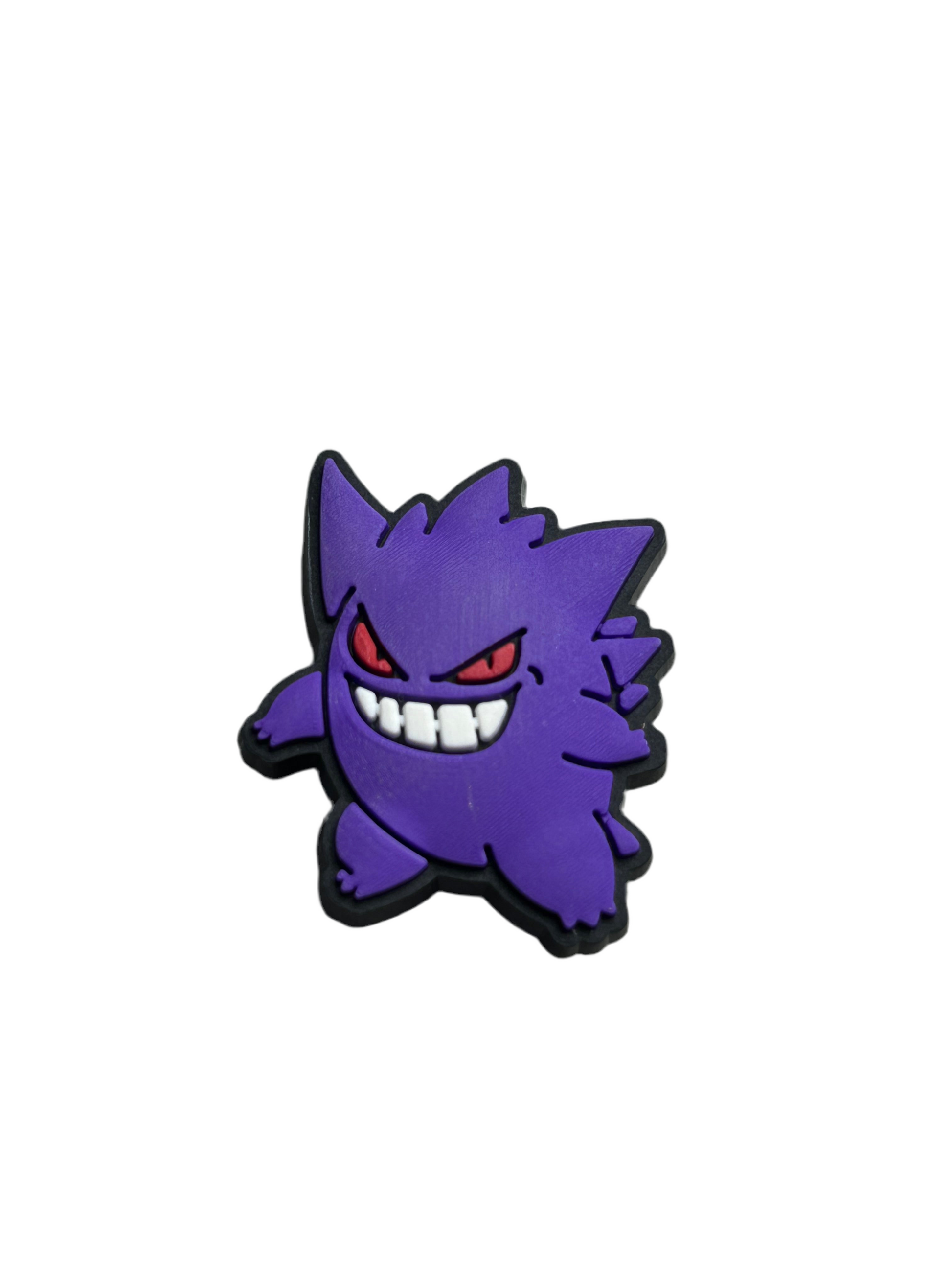 Gengar Shoe Charm - Snappiez Shoe Charms - Thousands Of Designs For Croc Shoes