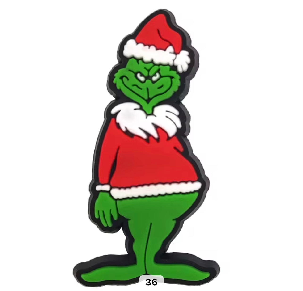 Grinch Standing Christmas Shoe Charm - Snappiez Shoe Charms - Thousands Of Designs For Croc Shoes
