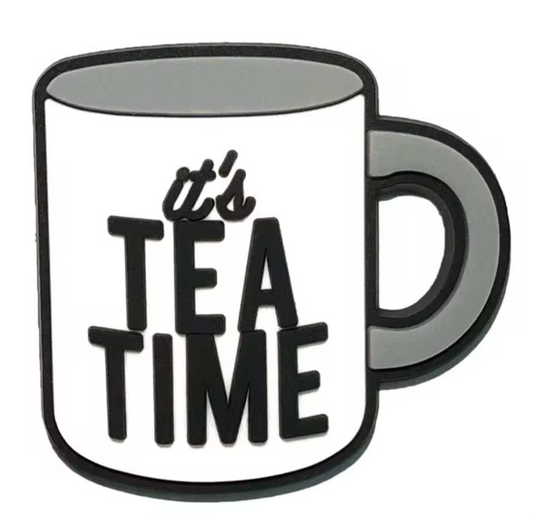 It’s Tea Time Cup Of Tea Mug Shoe Charm - Snappiez Shoe Charms - Thousands Of Designs For Croc Shoes