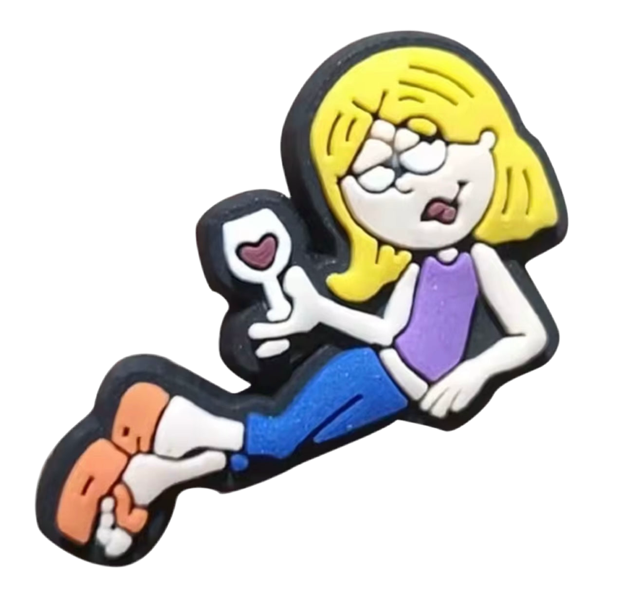 Lizzie McGuire Drinking Shoe Charm - Snappiez Shoe Charms - Thousands Of Designs For Croc Shoes