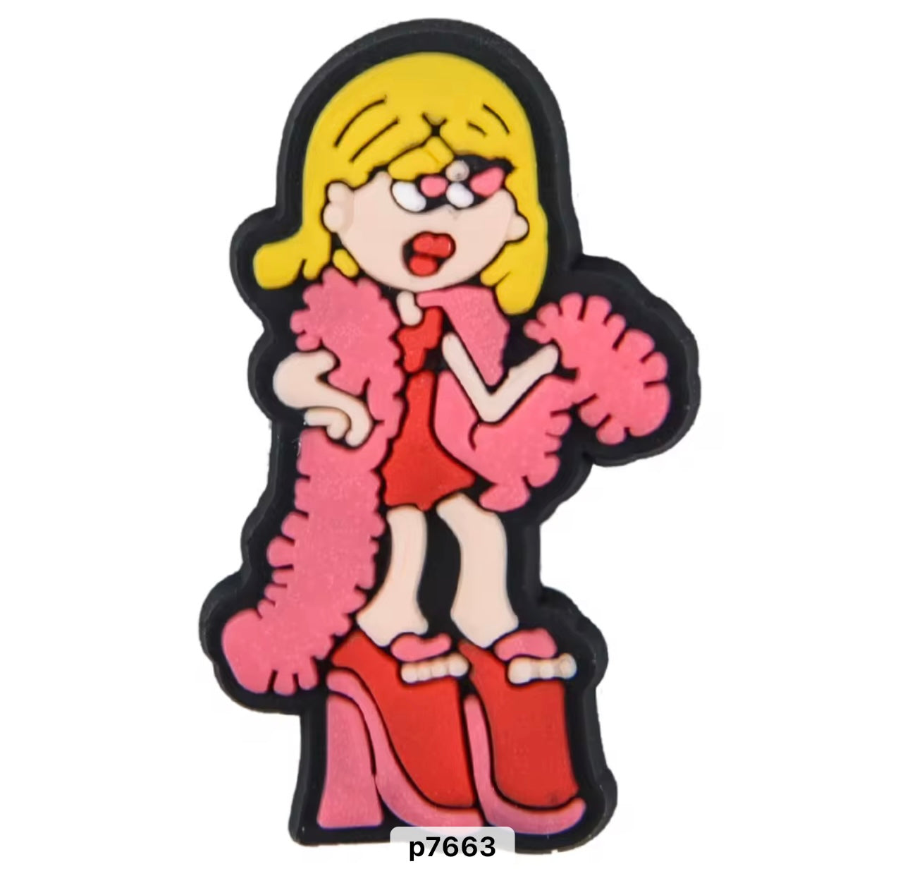 Lizzie McGuire Feather Bower Shoe Charm - Snappiez Shoe Charms - Thousands Of Designs For Croc Shoes