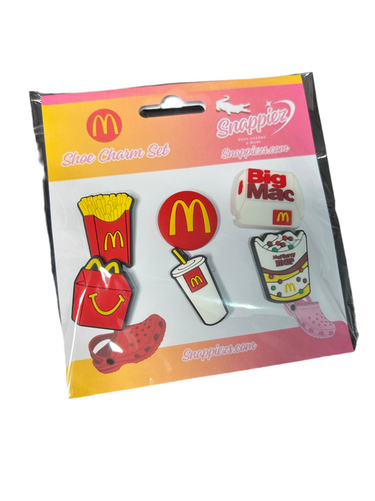 McDonald’s Shoe Charm Gift Sets X6 Charms - Snappiez Shoe Charms - Thousands Of Designs For Croc Shoes