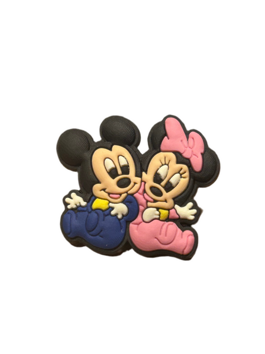 Micky & Minnie Mouse Shoe Charm - Snappiez Shoe Charms - Thousands Of Designs For Croc Shoes