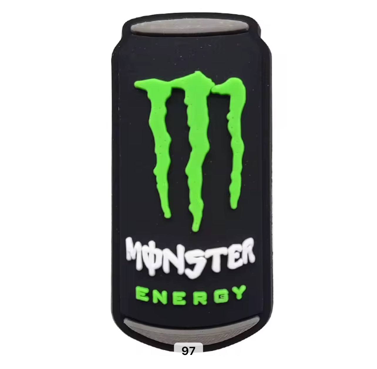 Monster Energy Shoe Charm X6 Pack - Different Styles & Colors - Snappiez Shoe Charms - Thousands Of Designs For Croc Shoes