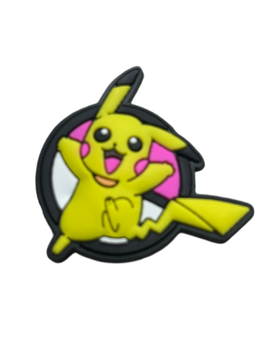 Pikachu Pink Ball Shoe Charm - Snappiez Shoe Charms - Thousands Of Designs For Croc Shoes