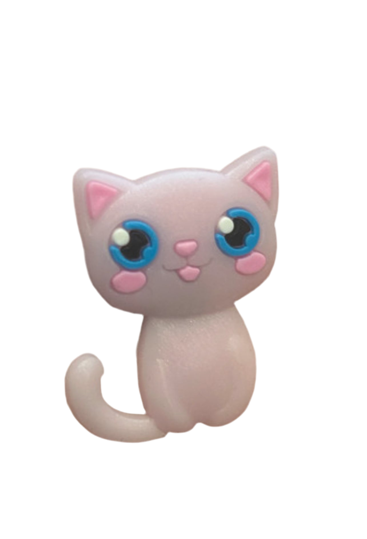 Pink Cute Kitten Shoe Charm - Snappiez Shoe Charms - Thousands Of Designs For Croc Shoes