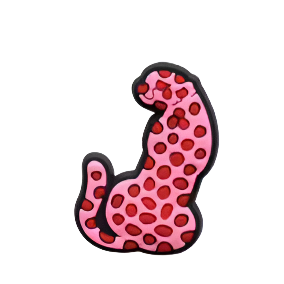 Pink Leopard Shoe Charm - Snappiez Shoe Charms - Thousands Of Designs For Croc Shoes