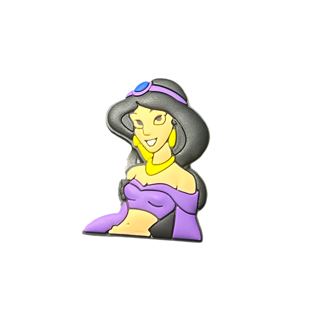 Princess Jasmin Shoe Charm - Snappiez Shoe Charms - Thousands Of Designs For Croc Shoes