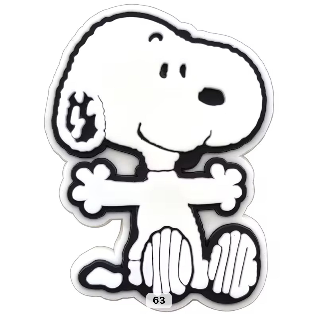 Snoopy Dog Hug Large Shoe Charm - Snappiez Shoe Charms - Thousands Of Designs For Croc Shoes