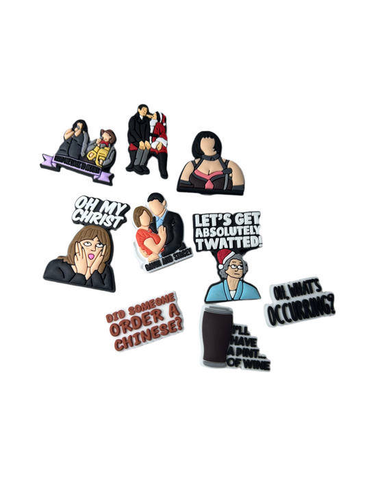 Gavin and Stacey Nessa And Brin ‘One Lover To Another’ Shoe Charm - Snappiez Shoe Charms - Thousands Of Designs For Croc Shoes