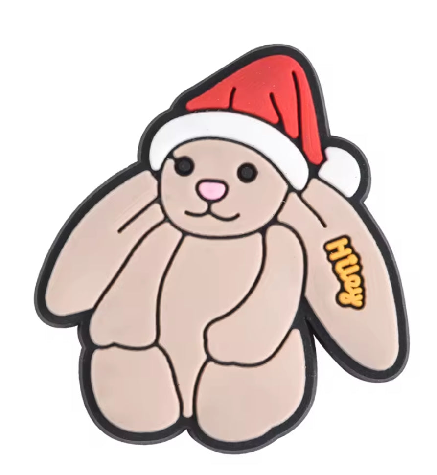 Amuseable Christmas Bunny Croc Charm