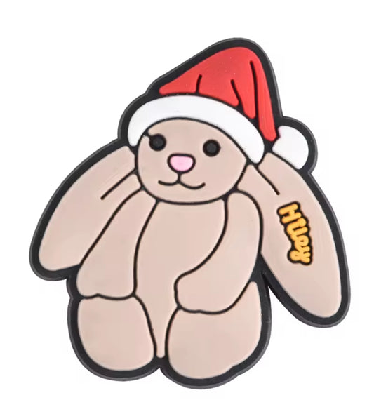 Amuseable Christmas Bunny Croc Charm