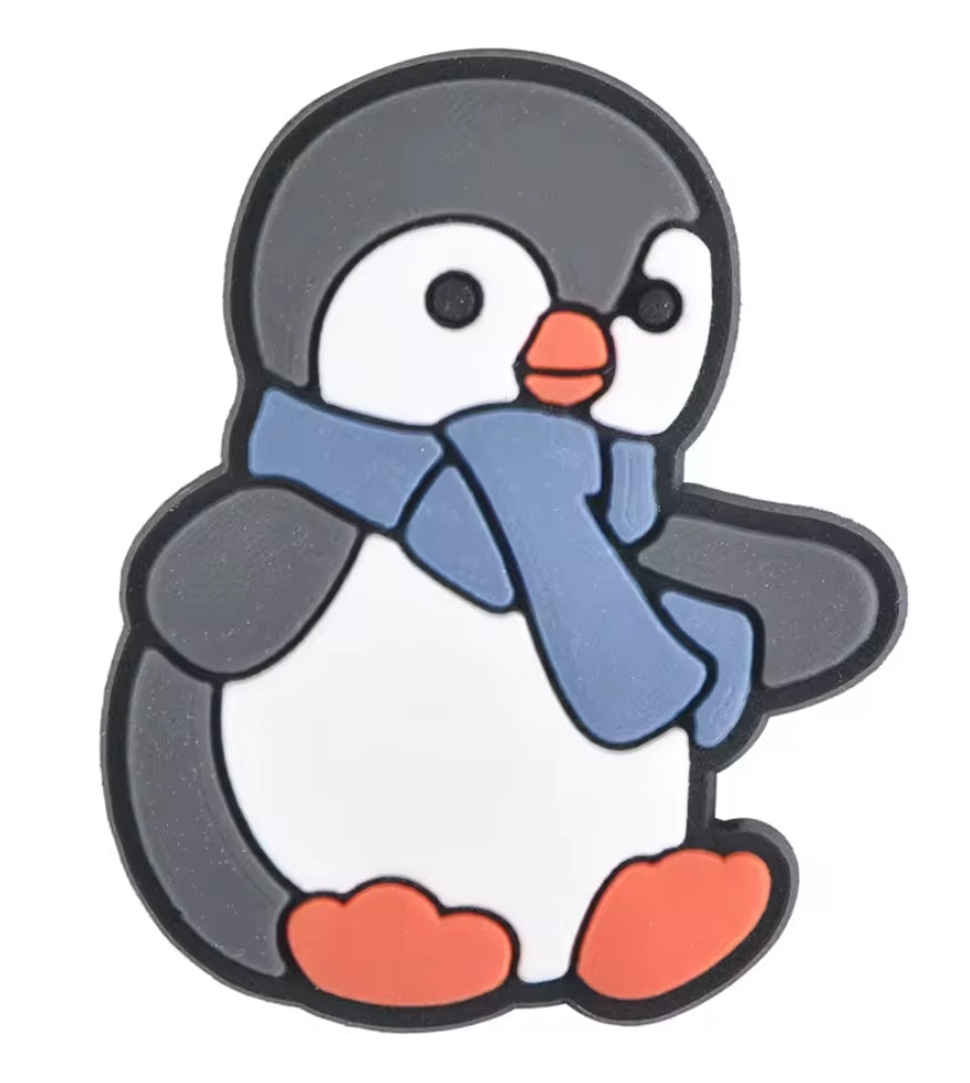 Amuseable Christmas Penguin Croc Charm