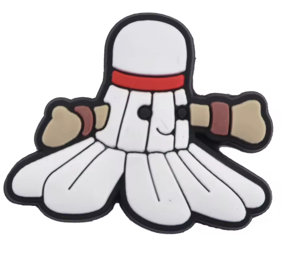 Amuseable Shuttlecock Croc Charm