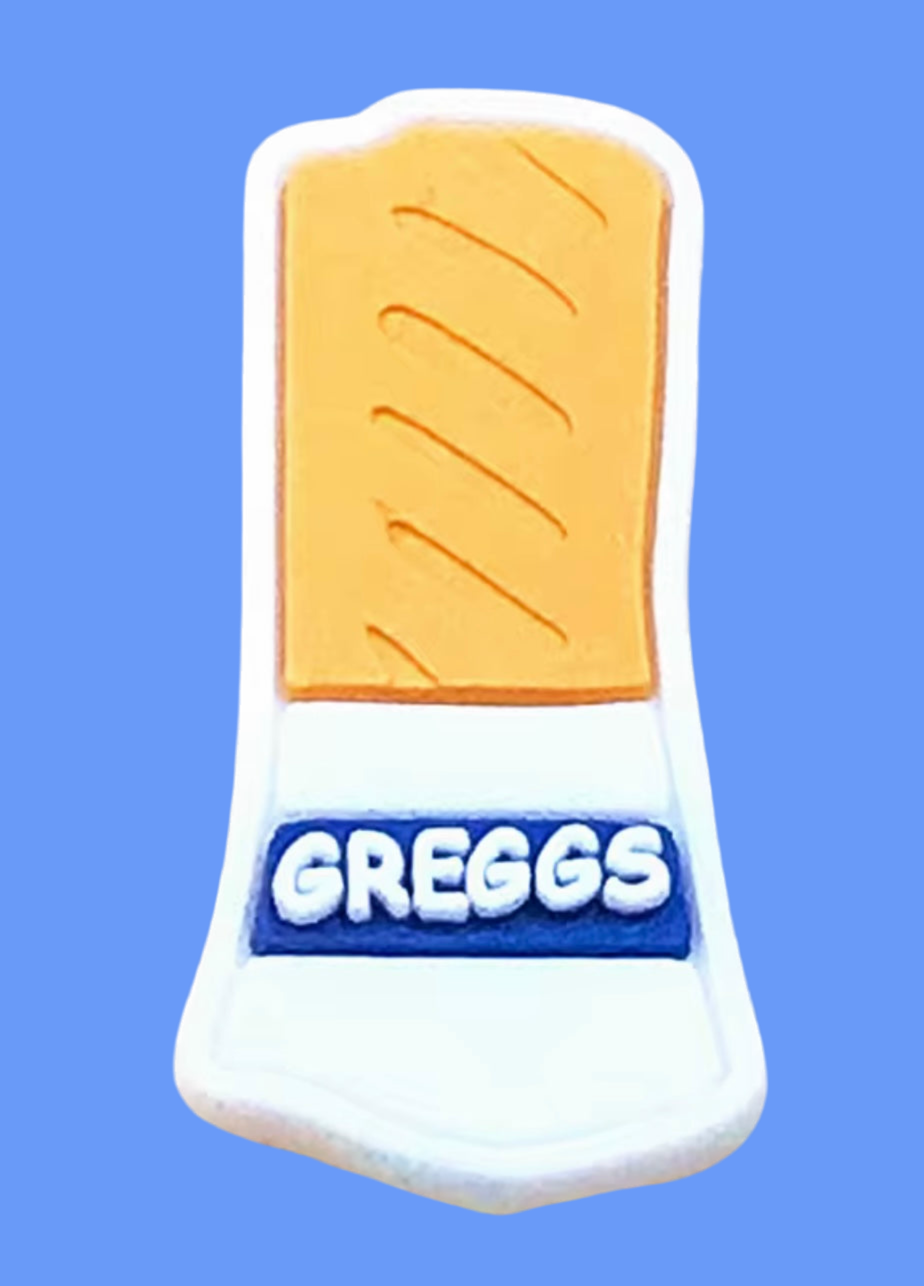 Greggs Sausage Roll Shoe Charm - Snappiez Shoe Charms - Thousands Of Designs For Croc Shoes