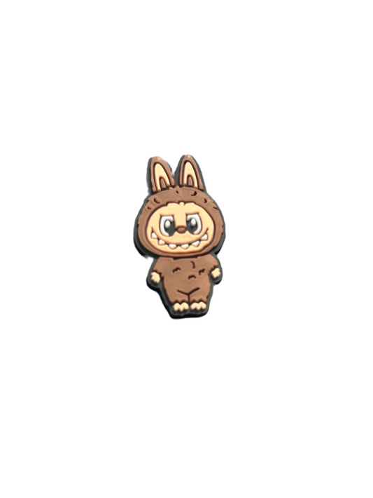 Brown Monster Standing Shoe Charm - Snappiez Shoe Charms - Thousands Of Designs For Croc Shoes