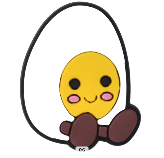 Amusable Bashful Egg Shoe Charm - Snappiez Shoe Charms - Thousands Of Designs For Croc Shoes