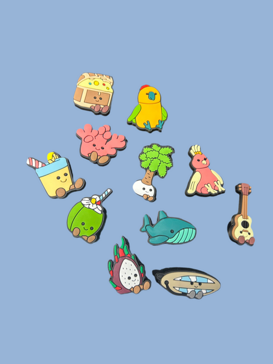 Amuseable Summer Range Shoe Charms X11 Charms