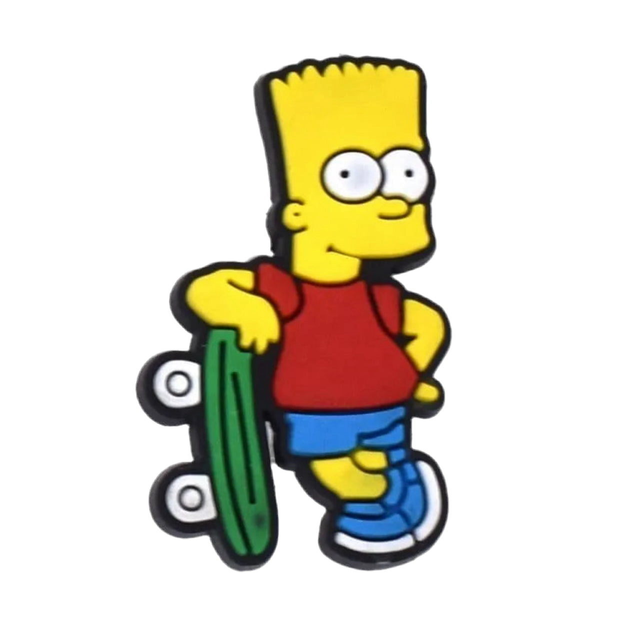 Bart Simpson With Skateboard Shoe Charm - Snappiez Shoe Charms - Thousands Of Designs For Croc Shoes