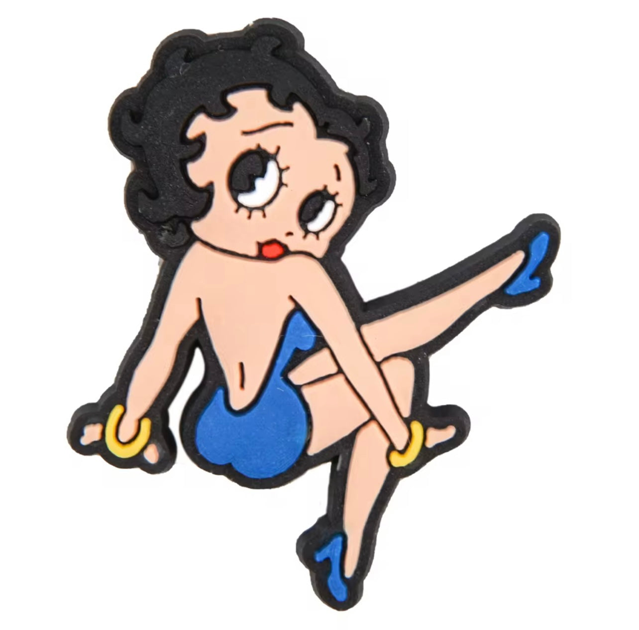 Betty Boop Blue Dress Shoe Charm - Snappiez Shoe Charms - Thousands Of Designs For Croc Shoes