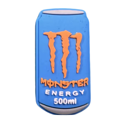 Blue Monster Energy Can Shoe Charm - Snappiez Shoe Charms - Thousands Of Designs For Croc Shoes