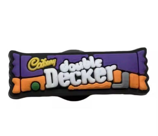 Cadburys Double Decker Shoe Charm - Snappiez Shoe Charms - Thousands Of Designs For Croc Shoes