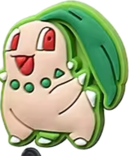 Chikorita Shoe Charm - Snappiez Shoe Charms - Thousands Of Designs For Croc Shoes