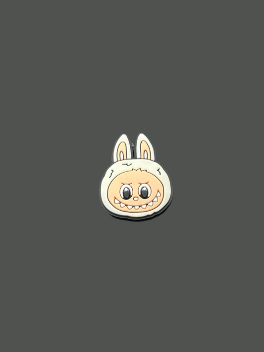 Cream Monster Face Shoe Charm - Snappiez Shoe Charms - Thousands Of Designs For Croc Shoes