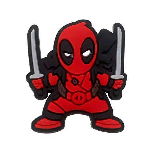 Deadpool Chibi Shoe Charm - Snappiez Shoe Charms - Thousands Of Designs For Croc Shoes