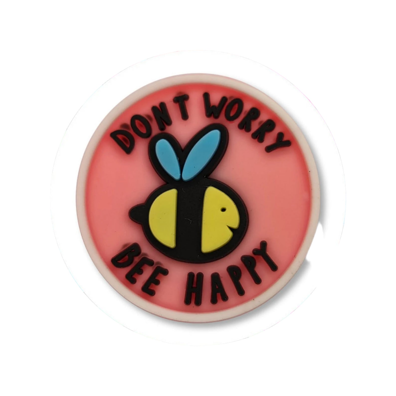 Dont Worry Be Happy Bumble Bee Shoe Charm - Snappiez Shoe Charms - Thousands Of Designs For Croc Shoes