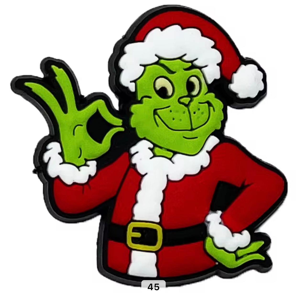 Grinch Hand Sign Christmas Shoe Charm - Snappiez Shoe Charms - Thousands Of Designs For Croc Shoes