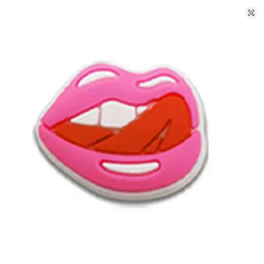 Licking Lips Shoe Charm - Snappiez Shoe Charms - Thousands Of Designs For Croc Shoes