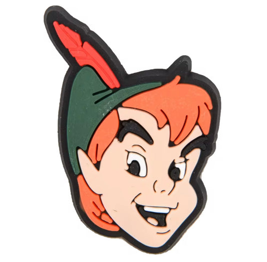 Peter Pan Face Shoe Charm - Snappiez Shoe Charms - Thousands Of Designs For Croc Shoes