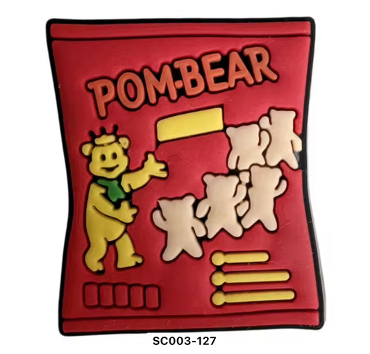 Pom bear Crisps Shoe Charm - Snappiez Shoe Charms - Thousands Of Designs For Croc Shoes