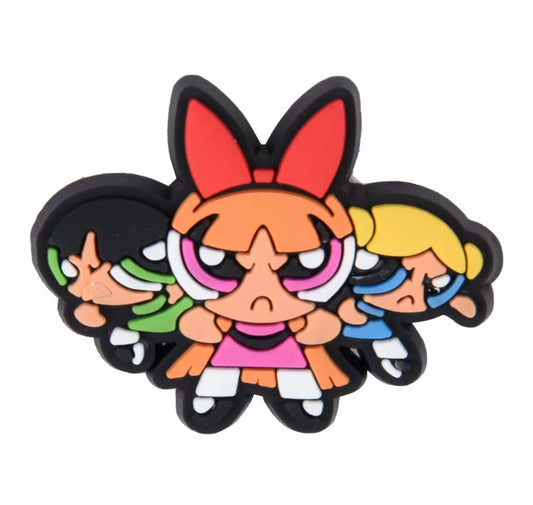 Power Puff Girls Shoe Charm - Snappiez Shoe Charms - Thousands Of Designs For Croc Shoes
