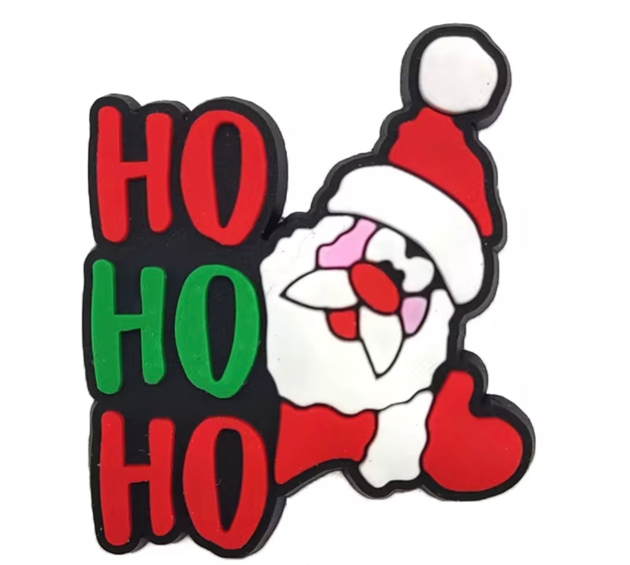 Santa Ho Ho Ho Shoe Charm - Snappiez Shoe Charms - Thousands Of Designs For Croc Shoes