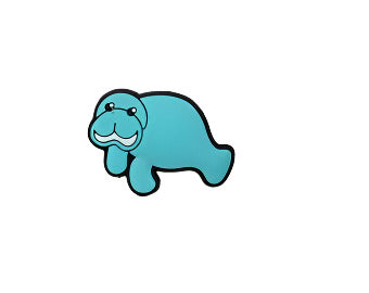 Small Blue Walrus Shoe Charm - Snappiez Shoe Charms - Thousands Of Designs For Croc Shoes