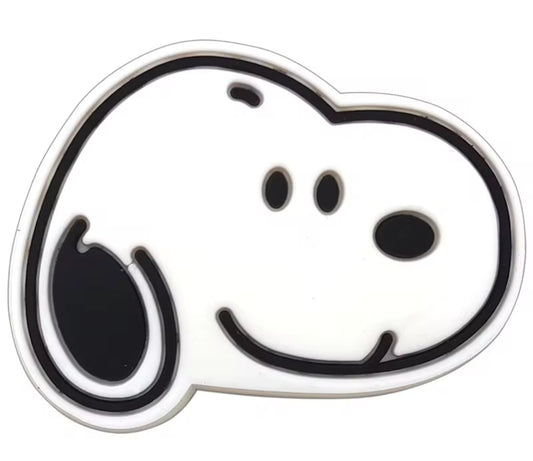 Snoopy Dog Face Shoe Charm - Snappiez Shoe Charms - Thousands Of Designs For Croc Shoes