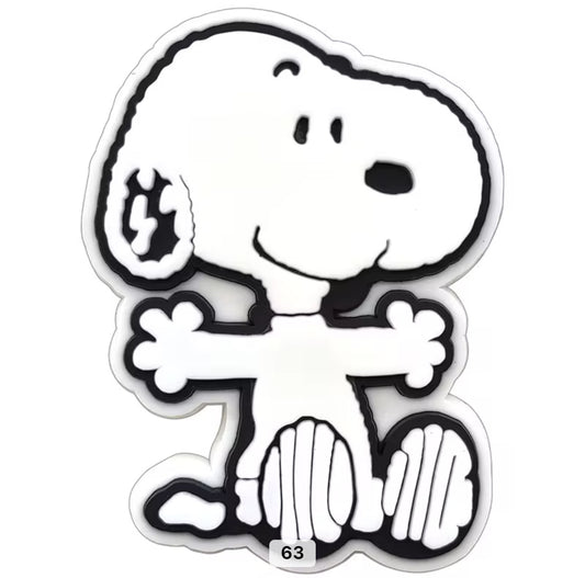 Snoopy Dog Hug Large Shoe Charm