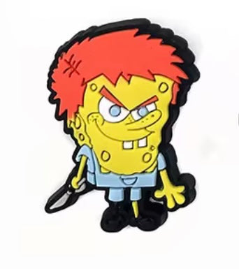 SpongeBob Wig Shoe Charm - Snappiez Shoe Charms - Thousands Of Designs For Croc Shoes