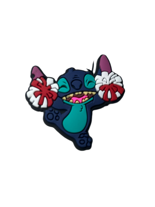 Stitch Cheerleader Shoe Charm - Snappiez Shoe Charms - Thousands Of Designs For Croc Shoes