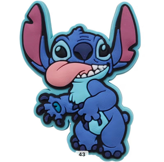 Stitch Tongue Out Cheeky Shoe Charm - Snappiez Shoe Charms - Thousands Of Designs For Croc Shoes